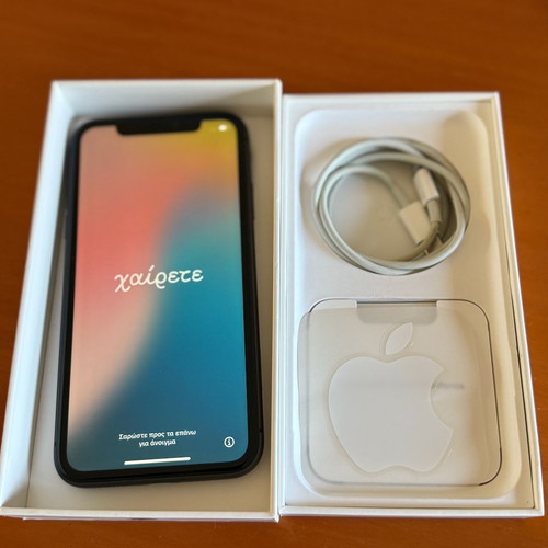 iPhone 11 black 64GB used with box and charger