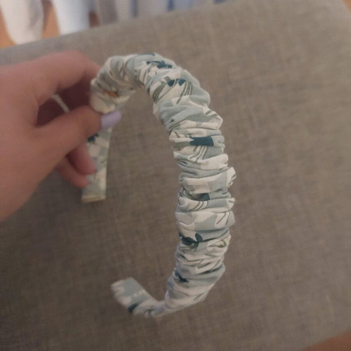 Handmade hairband turquoise, new