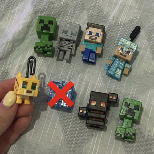 Minecraft Kinder Joy figures, set of 7
