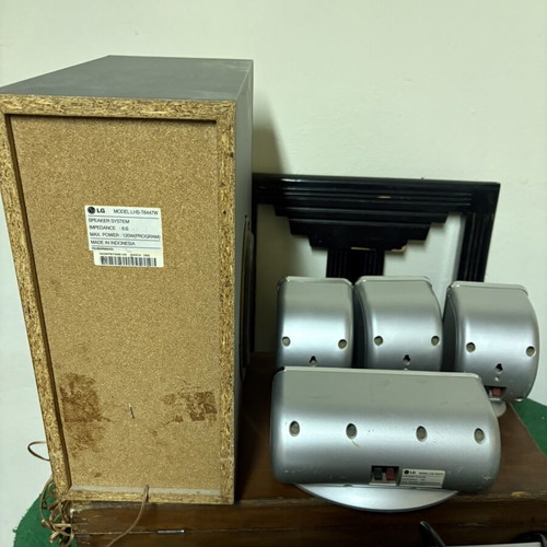 LG LH-T6447 speakers and subwoofer used, incomplete set for parts
