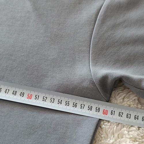 Zara Man Heavyweight Short-Sleeve Sweatshirt like new, gray ciel