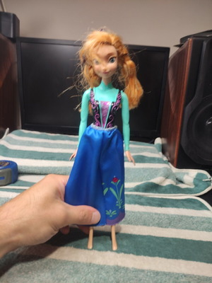 Mattel Disney Frozen Anna doll used, good condition