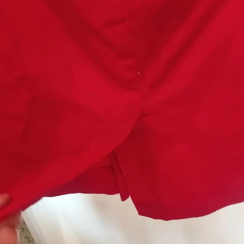 Sandro Ferrone Red Cotton Stretch Summer Skirt Size S Like New