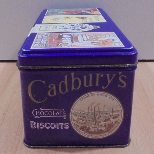 Cadbury's old metal chocolate biscuit tin used, empty
