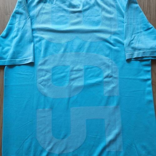 Adidas men's sports shirt used, Clima cool, size Small, turquoise