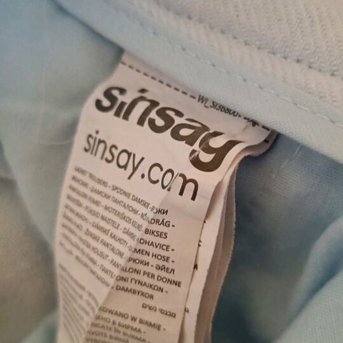 Sinsay pants like new, soft turquoise color