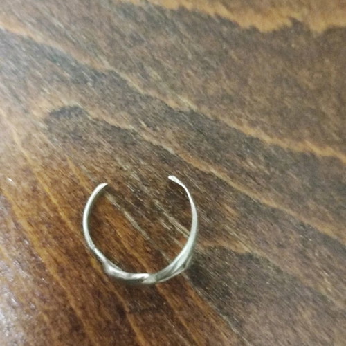 Silver dolphin ring small