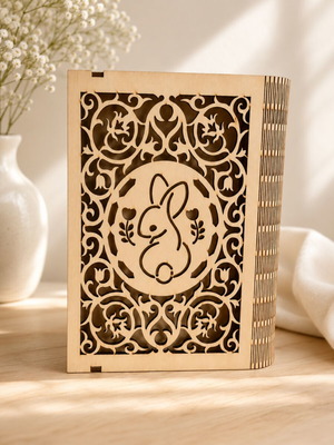 Wooden Envelope Box Book Type New, Lipa Material