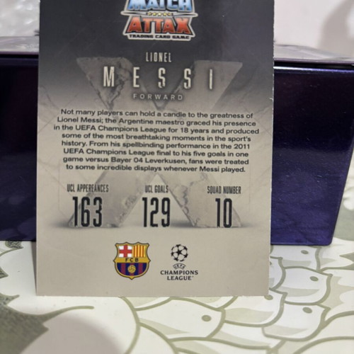Κάρτα Lionel Messi Greats Limited Edition Topps Match Attax καινούργια