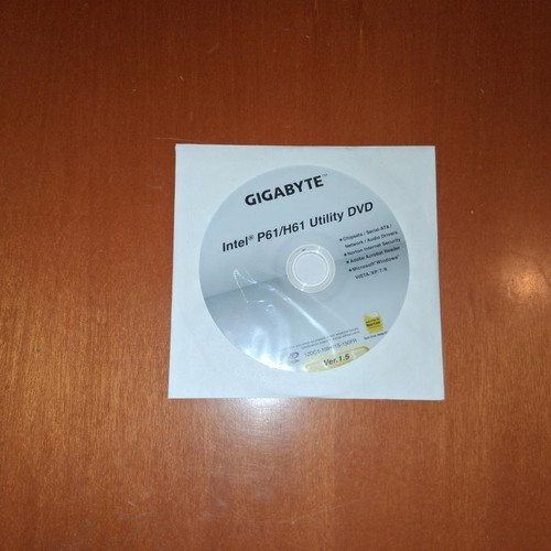 Gigabyte Intel P61/H61 Utility DVD like new, drivers and software