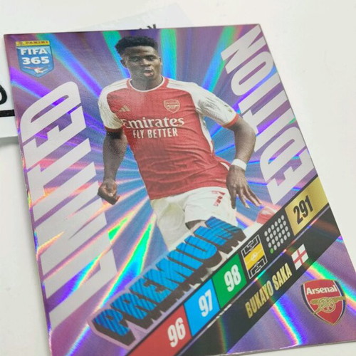 Bukayo Saka Arsenal premium collectible card like new