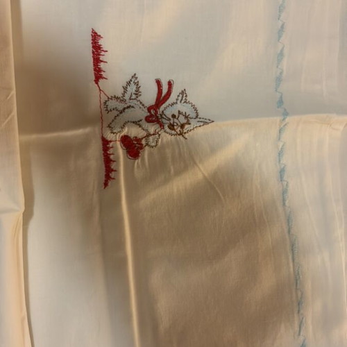 Hand-Embroidered Baby Crib Sheets set of 10 like new