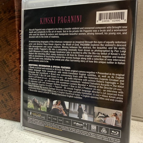 Klaus Kinski Paganini Blu-ray, biography, English subtitles
