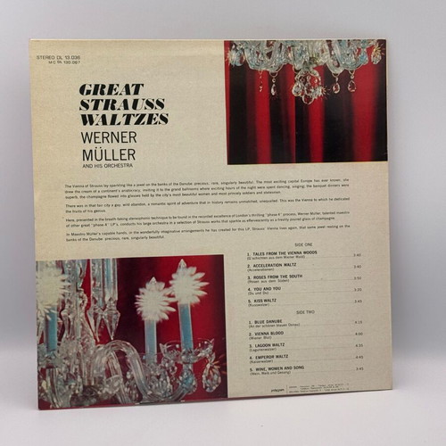 Werner Müller And His Orchestra Great Strauss Waltzes LP