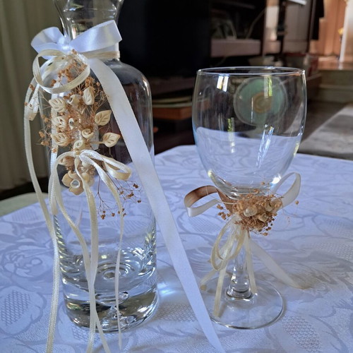 Bohemia wedding carafe set like new