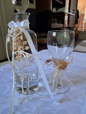 Bohemia wedding carafe set like new