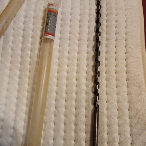 Bosch wood drill bit with hex shank 12mm x 360mm x 450mm like new