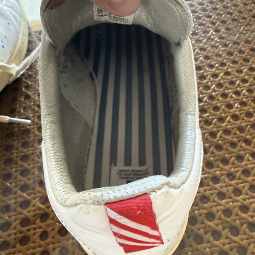 Adidas sneakers used, size 44.5, white multicolor