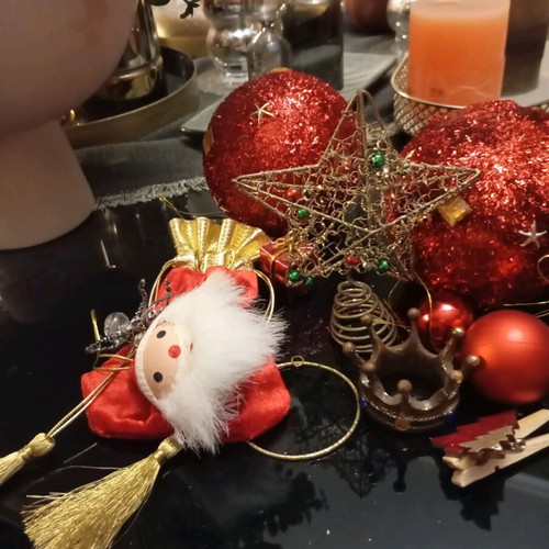 Christmas vintage collection used, old figures in excellent condition