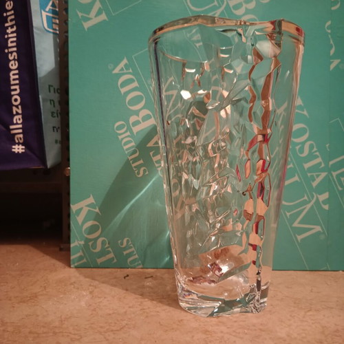 Costa Boda Crystal Vase like new, heavy crystal