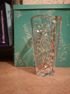 Costa Boda Crystal Vase like new, heavy crystal