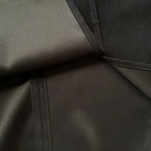 Vintage handmade velvet blue-black midi skirt like new, size S