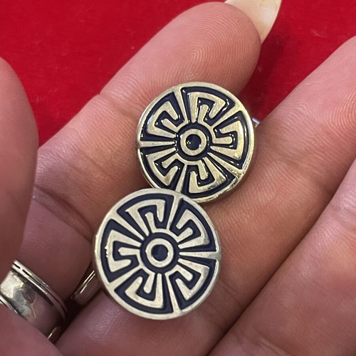 925 silver Zolotas cufflinks, solid