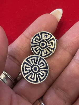 925 silver Zolotas cufflinks, solid