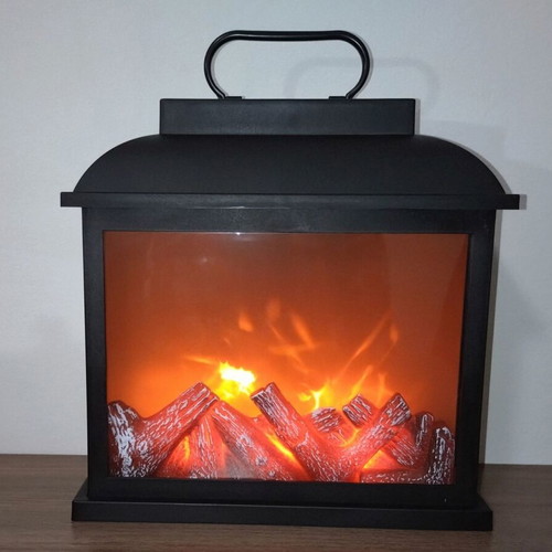 LED Lantern Fireplace decorative, like new
