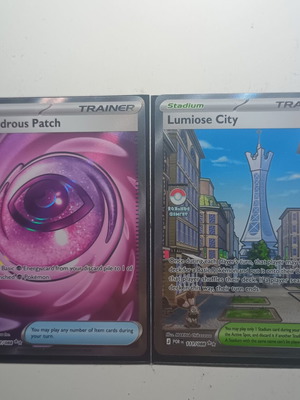 Pokémon Perfect Order κάρτες καινούργιες, Wondrous Patch και Lumiose City