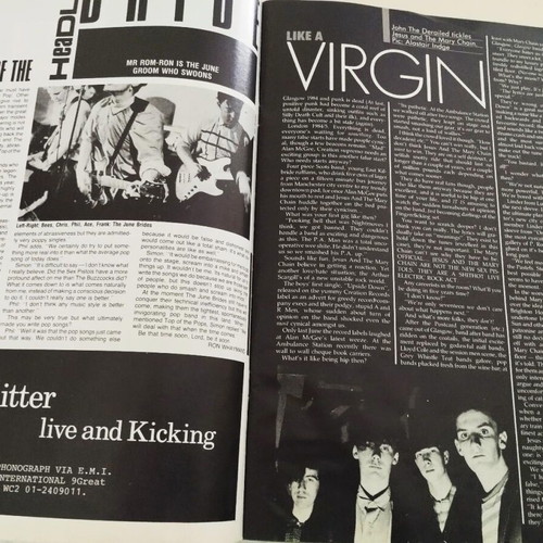 Zigzag Magazine February 1985 used, Cabaret Voltaire, Gary Numan, Jesus Mary Chain