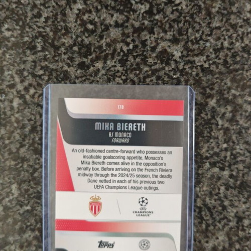 Mika Biereth Yellow Sparkle Numbered 54/299 Football Card