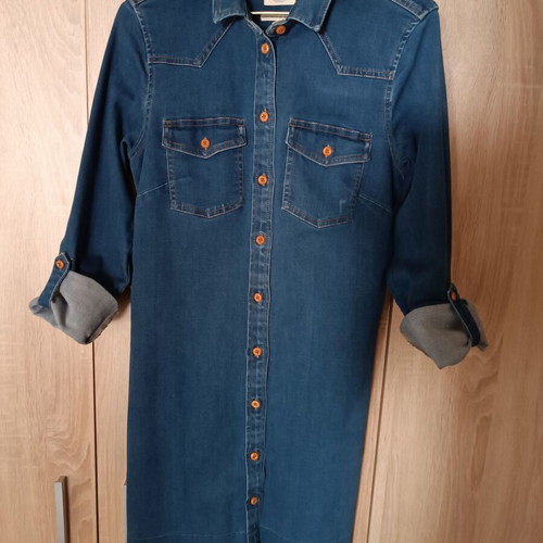 Esprit denim shirt dress like new, blue, size S