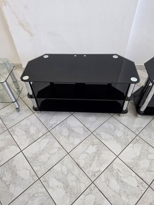 Glass TV table