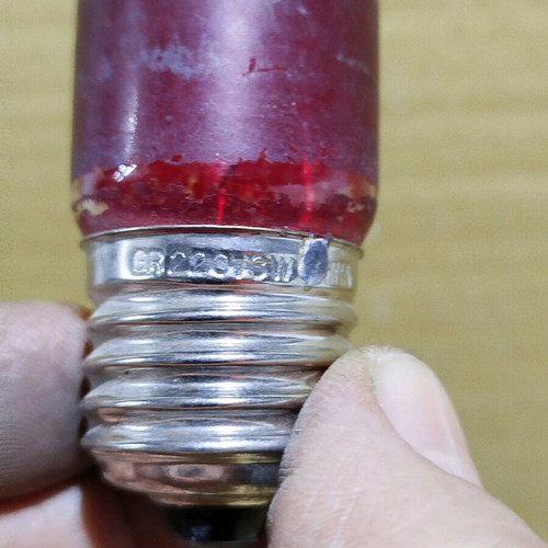 Colored incandescent light bulbs with E27 base used, pack of 9