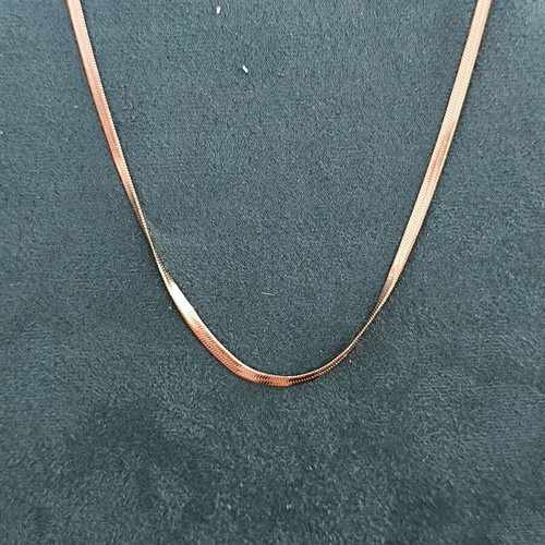 Stainless Steel Snake Chain Necklace Rose Gold new
