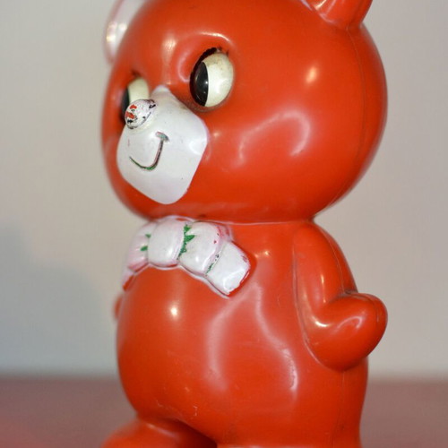 Vintage Sankyo wind-up bear with melody like new (1970)