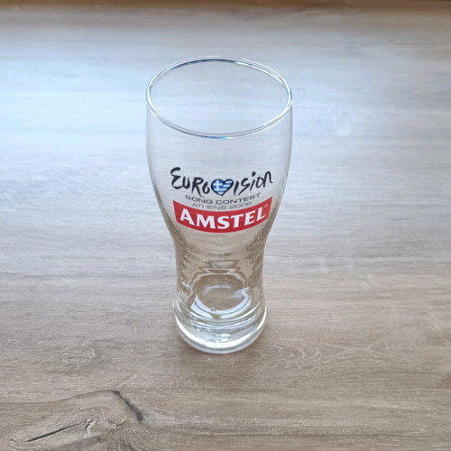 Collectible Eurovision 2006 beer glass new, Amstel