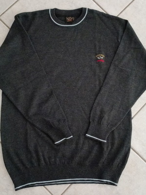 Paul & Shark Yachting Sweater new, men's size M, black-graphite