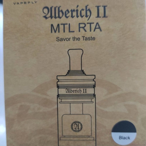 Alberich II MTL RTA Vapefly used, black steel