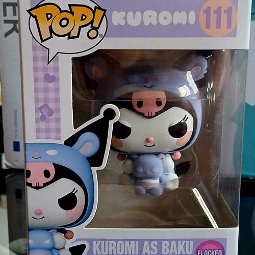 Funko Pop! Kuromi as Baku Flocked vinyl figure new, limited edition