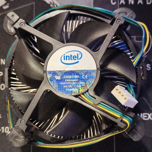 Intel 775 cooler used, thin with copper core