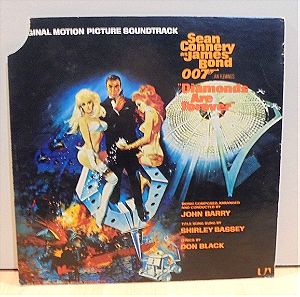 Diamonds are forever James Bond 007 soundtrack παλιός δίσκος βινυλίου 33 στροφών 1971