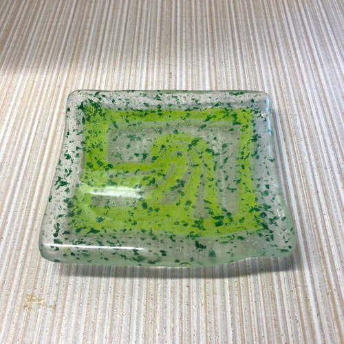 Artistic glass table sculpture from Piltsak Institute Seattle