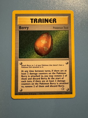 Pokémon Berry Card like new, 99/111