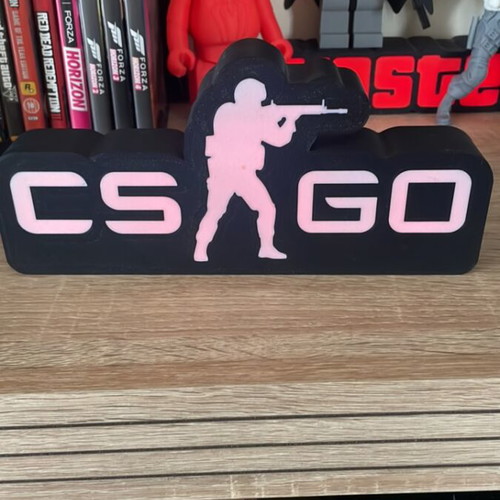Rgb LED CS GO light with Counter Strike logo new