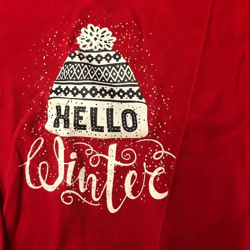 Hello Winter winter pajama used, size 10-14 years