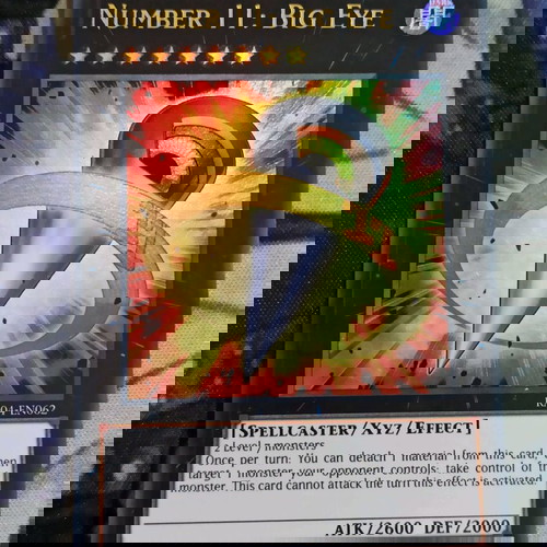Number 11: Big Eye Yu-Gi-Oh! κάρτα σαν καινούργιο