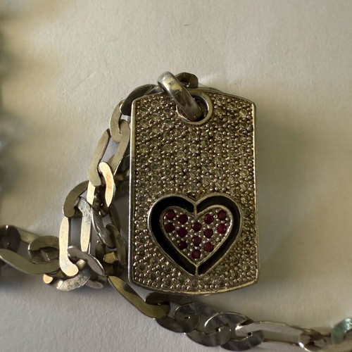 Oxette silver necklace like new, long or short