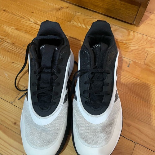 Adidas athletic shoes like new, size 41.5, black and white